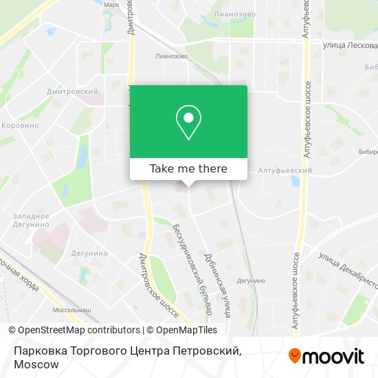 Парковка Торгового Центра Петровский map