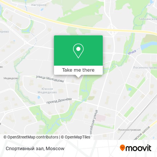 Спортивный зал map