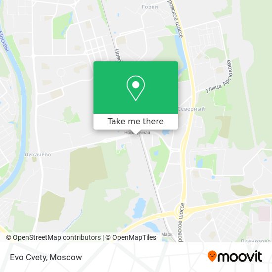Evo Cvety map