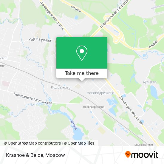 Krasnoe & Beloe map