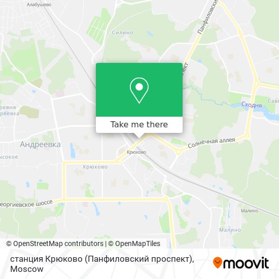 станция Крюково (Панфиловский проспект) map