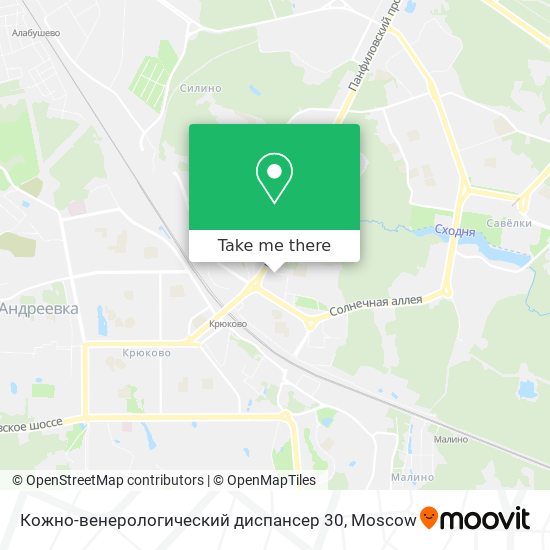 Кожно-венерологический диспансер 30 map