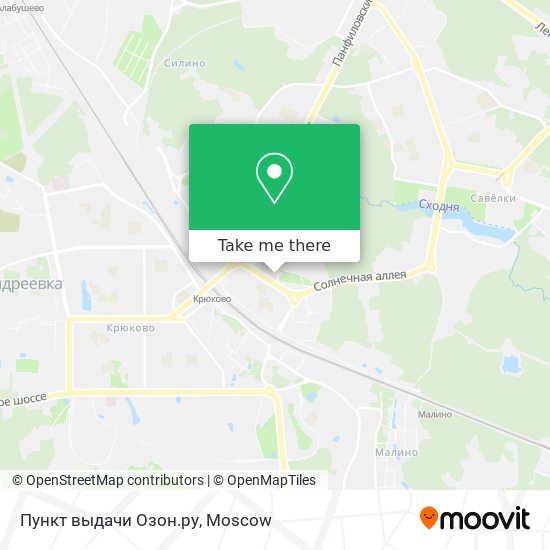 Пункт выдачи Озон.ру map