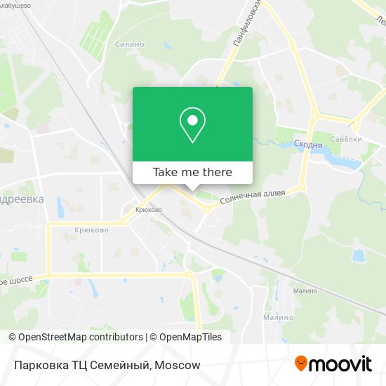 Парковка ТЦ Семейный map