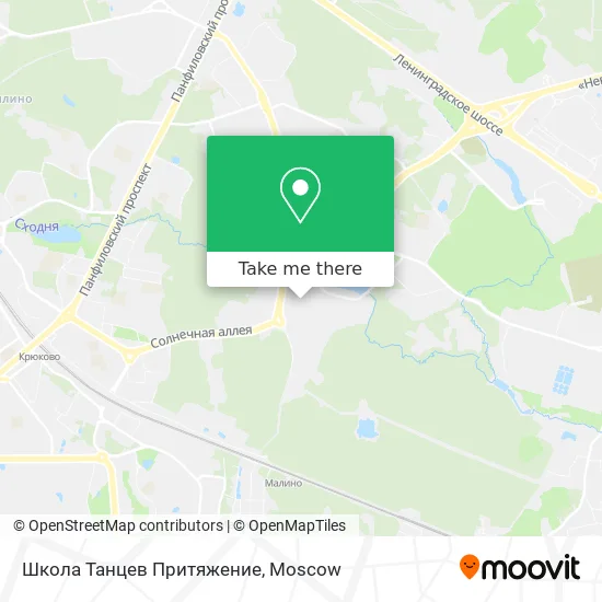 Школа Танцев Притяжение map