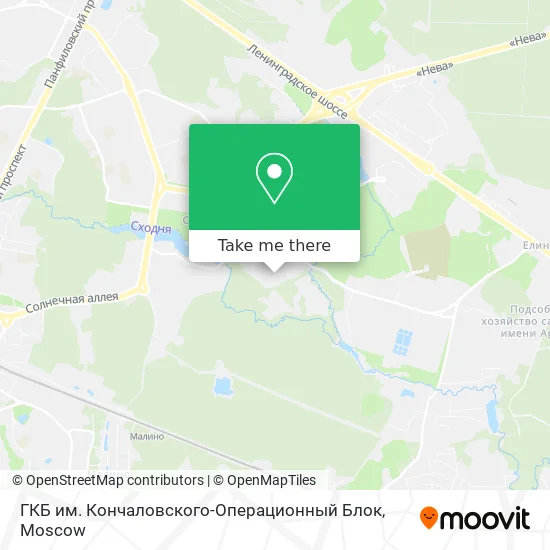 ГКБ им. Кончаловского-Операционный Блок map