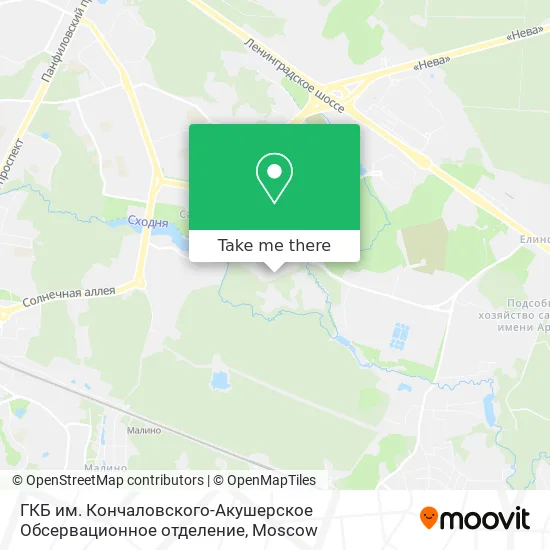 ГКБ им. Кончаловского-Акушерское Обсервационное отделение map