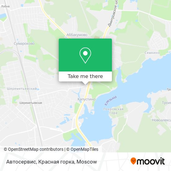 Автосервис, Красная горка map