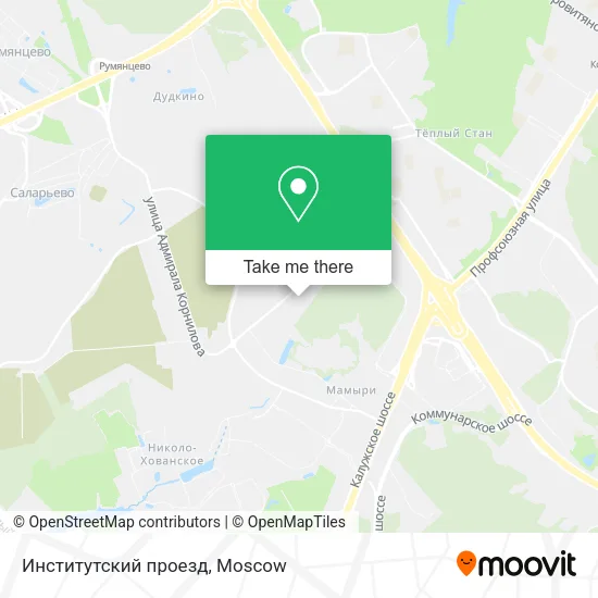 Институтский проезд map