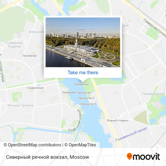 Северный речной вокзал map