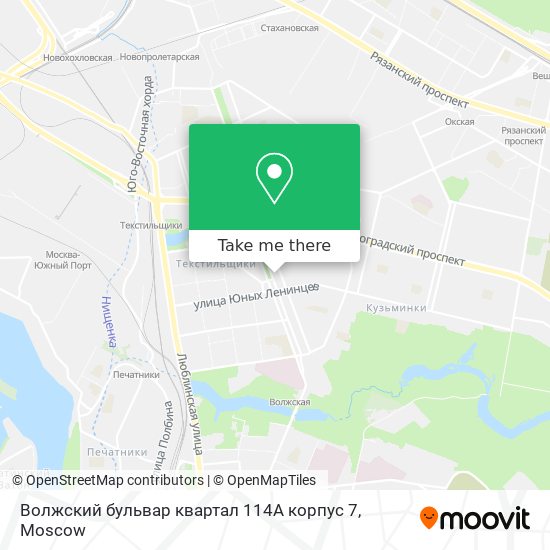 Волжский бульвар квартал 114А корпус 7 map