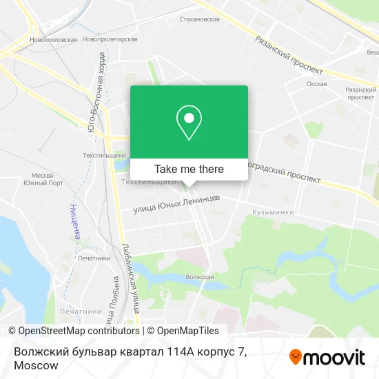 Волжский бульвар квартал 114А корпус 7 map