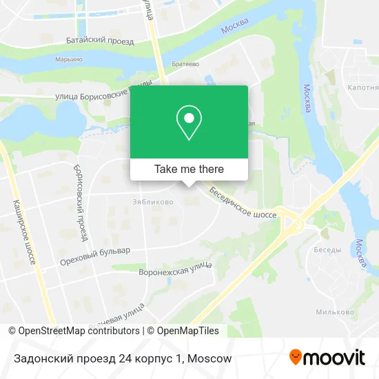 Задонский проезд 24 корпус 1 map