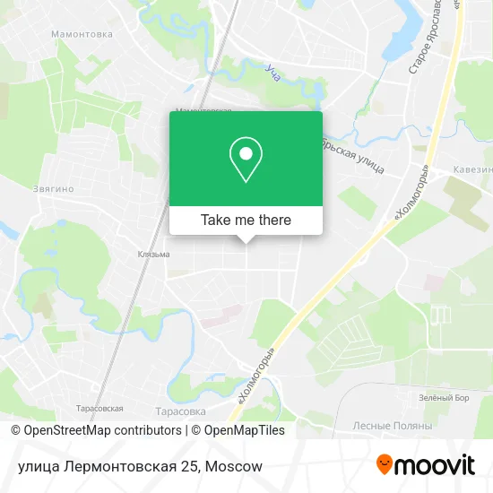улица Лермонтовская 25 map