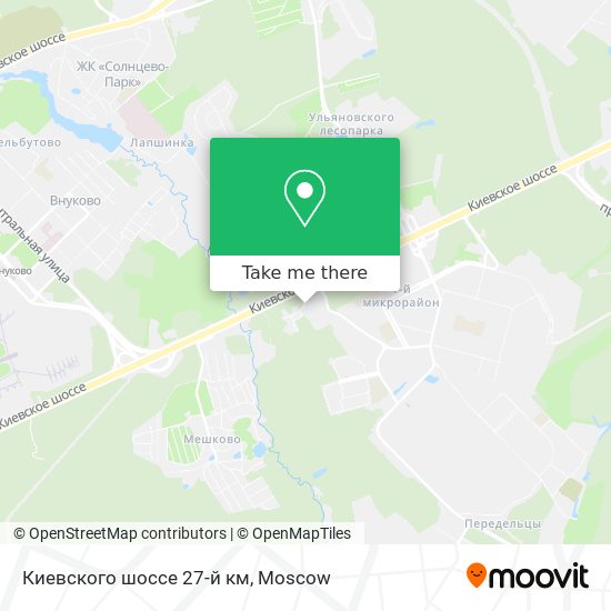 Киевского шоссе 27-й км map