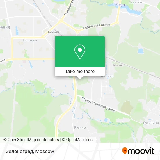 Зеленоград map
