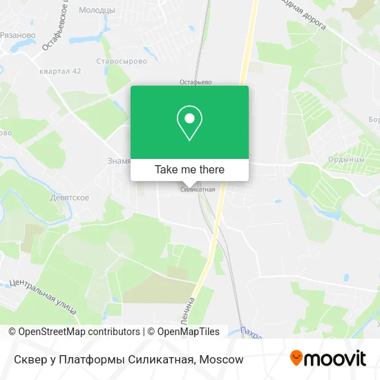 Сквер у Платформы Силикатная map