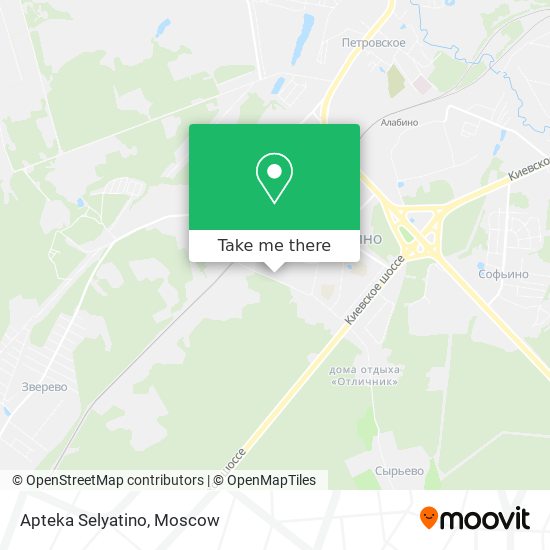 Apteka Selyatino map
