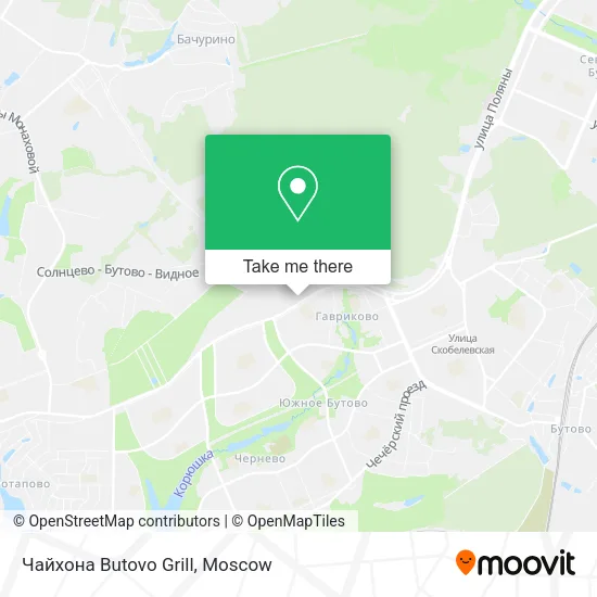 Чайхона Butovo Grill map