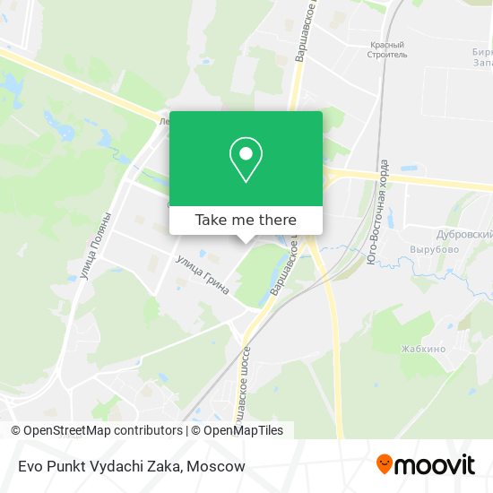 Evo Punkt Vydachi Zaka map