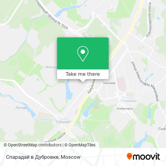 Спарадай в Дубровке map