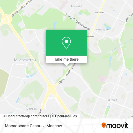 Московские Сезоны map