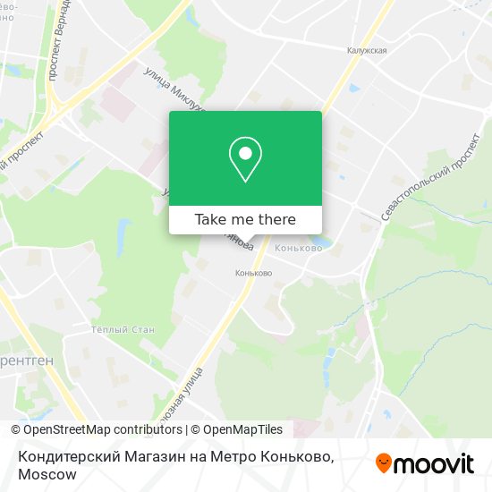 Кондитерский Магазин на Метро Коньково map