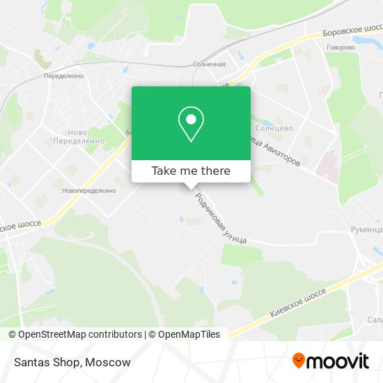 Santas Shop map