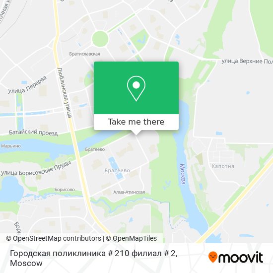 Городская поликлиника # 210 филиал # 2 map