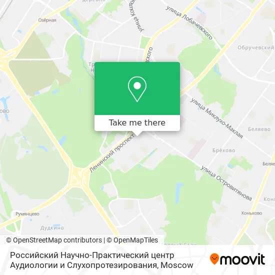 Российский Научно-Практический центр Аудиологии и Слухопротезирования map