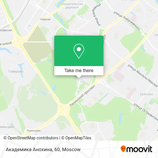 Академика Анохина, 60 map