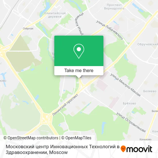 Московский центр Инновационных Технологий в Здравоохранении map