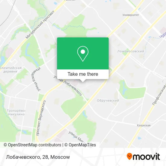 Лобачевского, 28 map