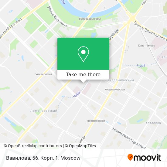 Вавилова, 56, Корп. 1 map