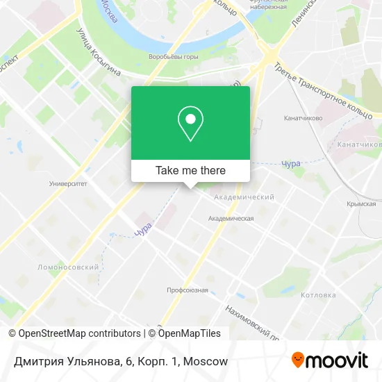 Дмитрия Ульянова, 6, Корп. 1 map