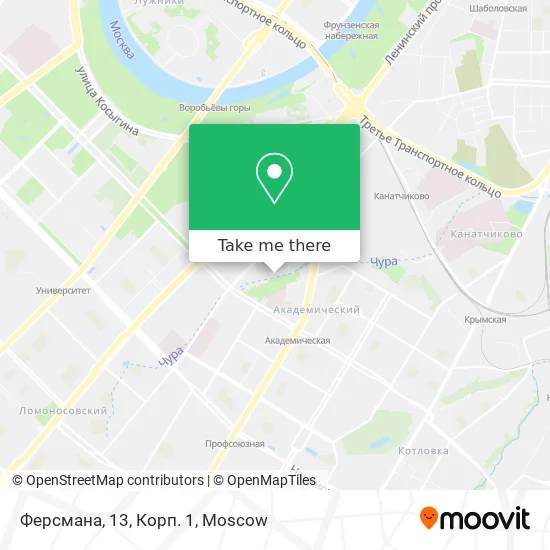 Ферсмана, 13, Корп. 1 map