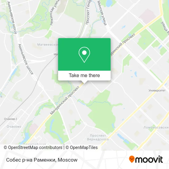 Собес р-на Раменки map