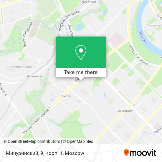 Мичуринский, 9, Корп. 1 map