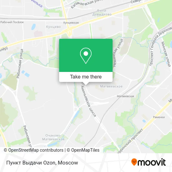 Пункт Выдачи Ozon map