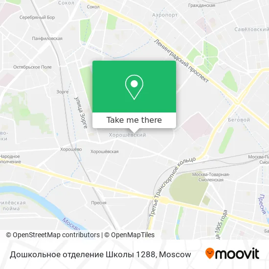 Дошкольное отделение Школы 1288 map