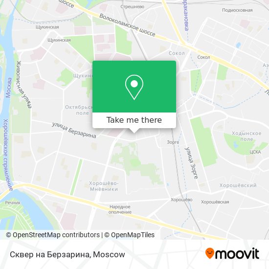 Сквер на Берзарина map