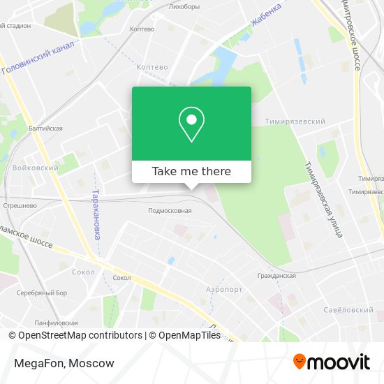 MegaFon map