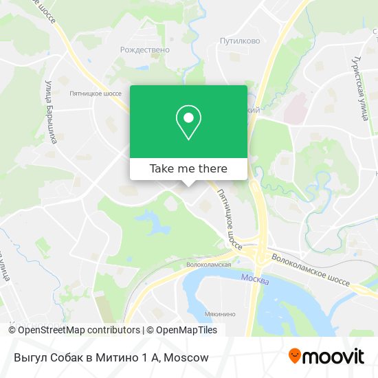 Выгул Собак в Митино 1 А map