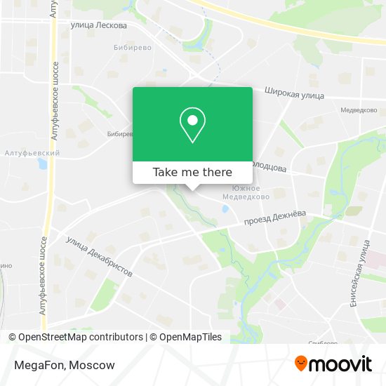 MegaFon map