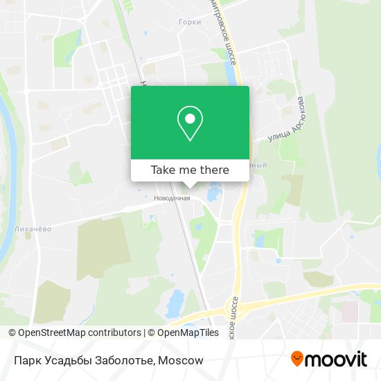 Парк Усадьбы Заболотье map