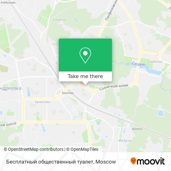 Бесплатный общественный туалет map