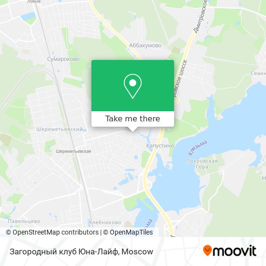 Загородный клуб Юна-Лайф map