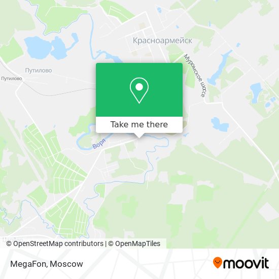 MegaFon map