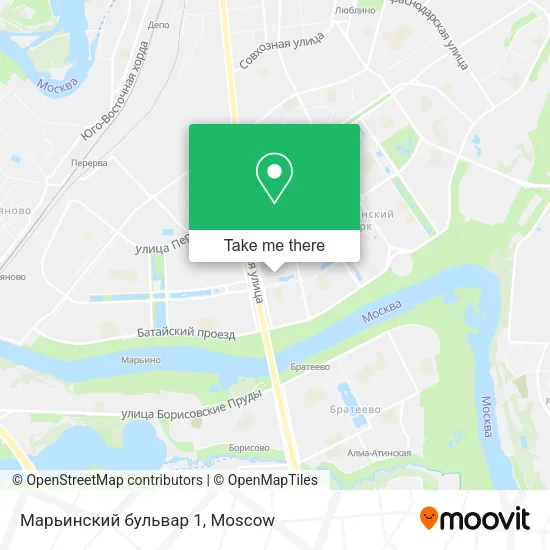 Марьинский бульвар 1 map