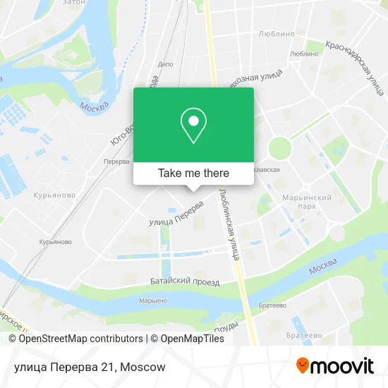 улица Перерва 21 map